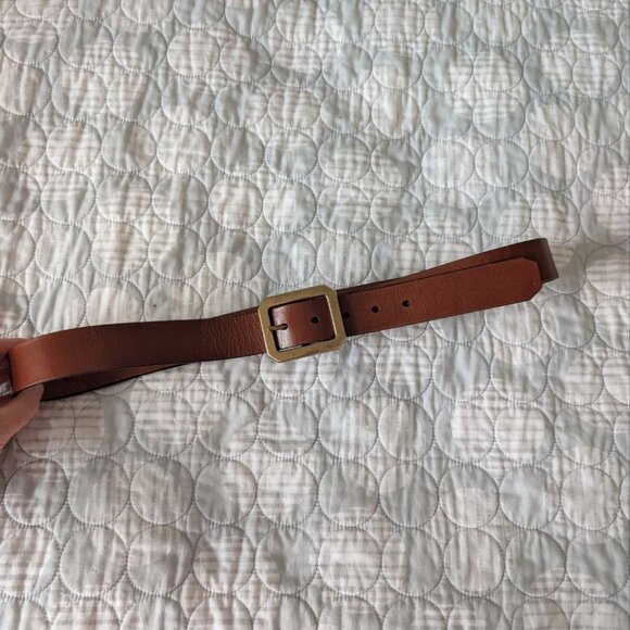 Fossil Hex Buckle Brown Belt 1223 Size XL main image 7